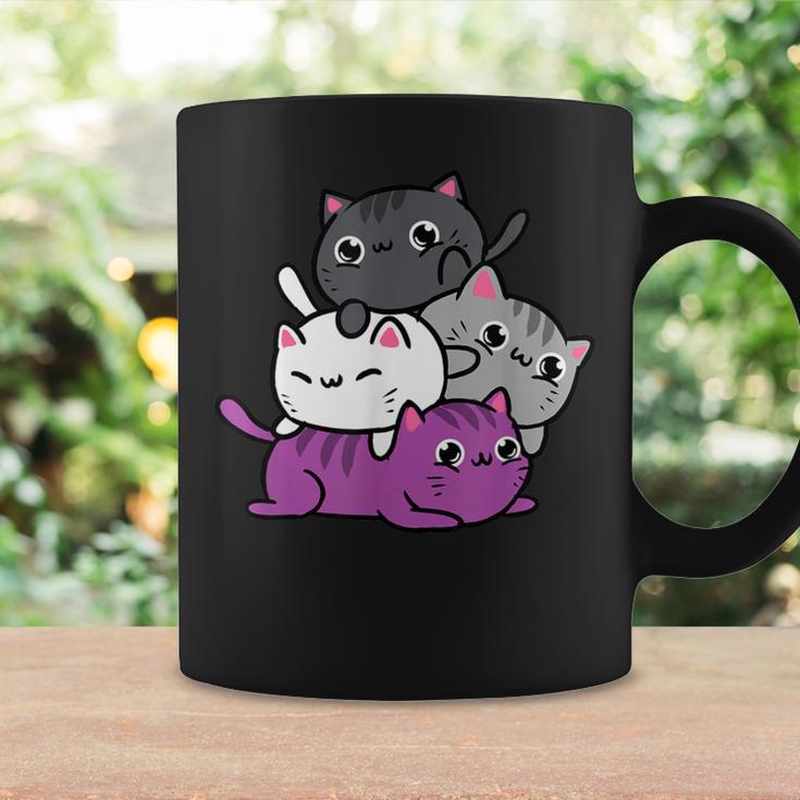 カワイイ猫の山 アセクシャルプライド コーヒーマグ ギフトのアイデア