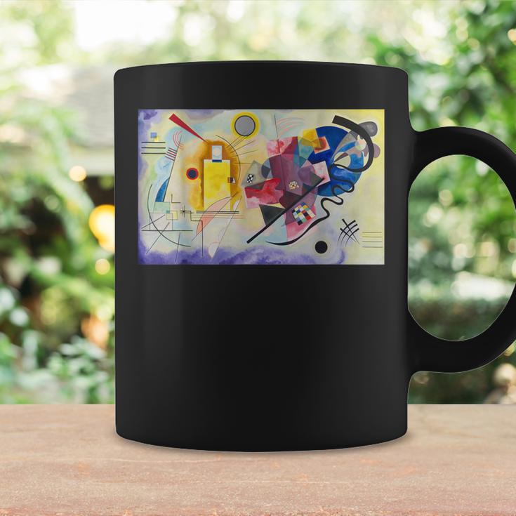 カンディンスキー 抽象芸術 黄色 赤 青 コーヒーマグ ギフトのアイデア