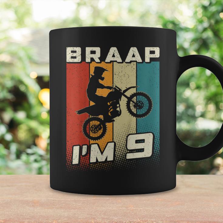 キッズ Braap I'm 9 ダートバイク 誕生日 9 Mx 9歳の誕生日 モトクロス コーヒーマグ ギフトのアイデア