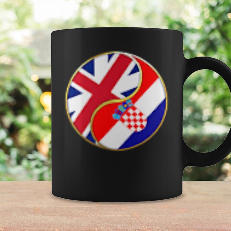 クロアチアの旗 イングランド イギリス 英語 イギリス クロアチア語 コーヒーマグ ギフトのアイデア