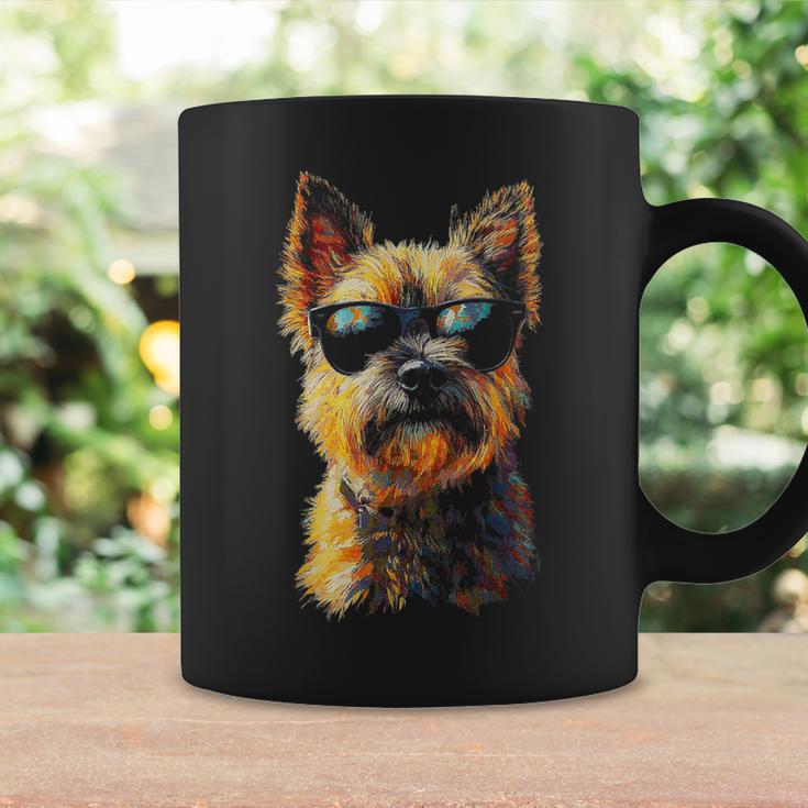 ケアンテリア 犬 ペット アートワーク サングラス ケアンテリア コーヒーマグ ギフトのアイデア
