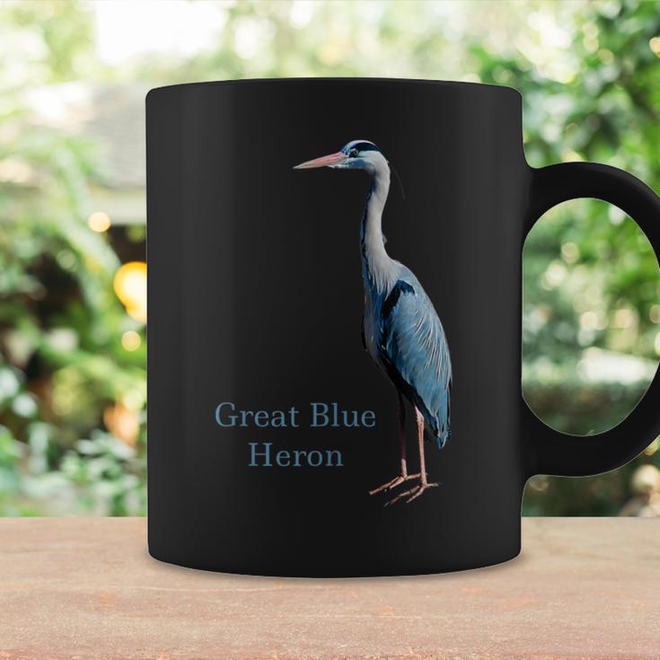 サギの鳥シャツ グレートブルーサギ 鳥類学 コーヒーマグ ギフトのアイデア