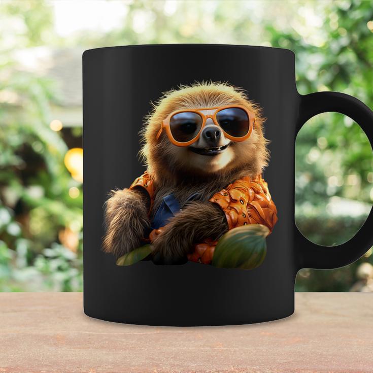 サングラスをかけたナマケモノかわいいナマケモノ コーヒーマグ ギフトのアイデア