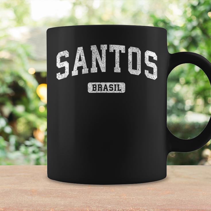 サントス ブラジル ヴィンテージ スポーツ デザイン コーヒーマグ ギフトのアイデア