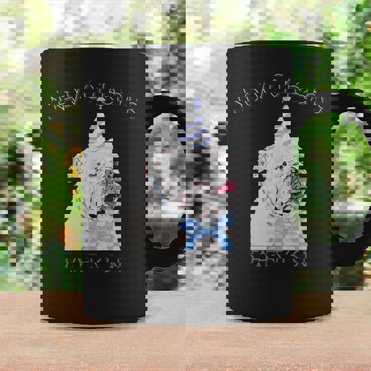 ニューオーリンズ 面白い犬の着用パーティーハット付き コーヒーマグ ギフトのアイデア