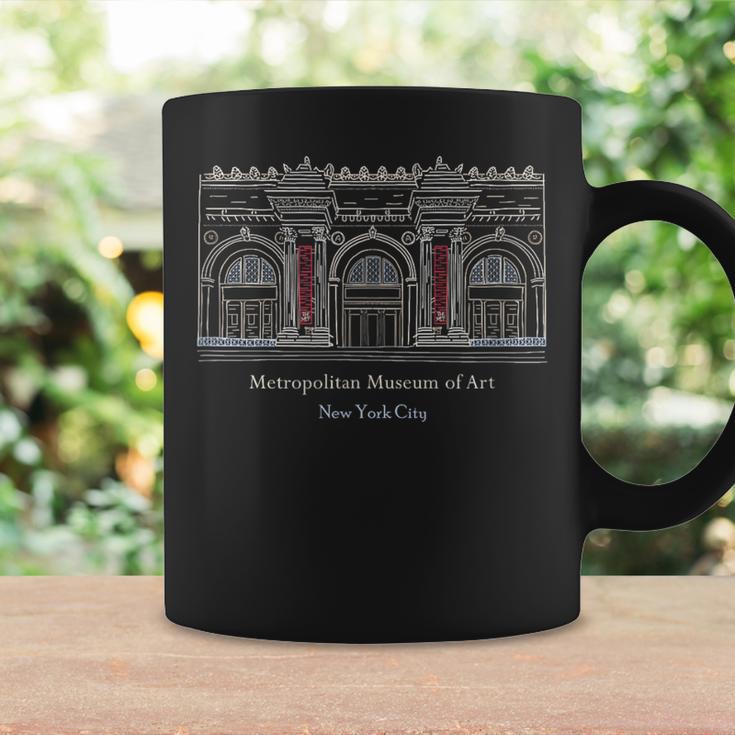 ニューヨーク市、メトロポリタン美術館、アメリカ 手描き コーヒーマグ ギフトのアイデア