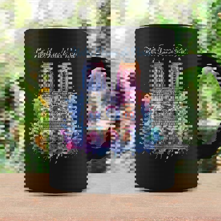 ノートルダム大聖堂 水彩画 コーヒーマグ ギフトのアイデア