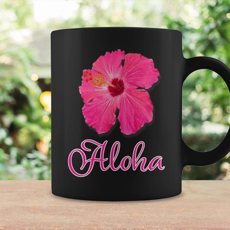ハイビスカス Aloha アロハ《赤》（ハワイ・南国・フラダンス）夏 かわいい コーヒーマグ ギフトのアイデア