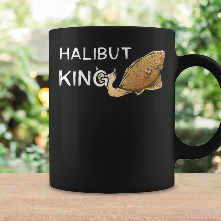 メンズ ハリバット 王様キャッチ おかしな釣り 漁師 ハリブット 魚 コーヒーマグ ギフトのアイデア