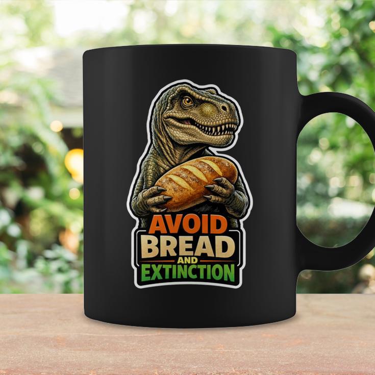 パンと絶滅を避ける恐竜ケトユーモア。 長袖tシャツ コーヒーマグ ギフトのアイデア