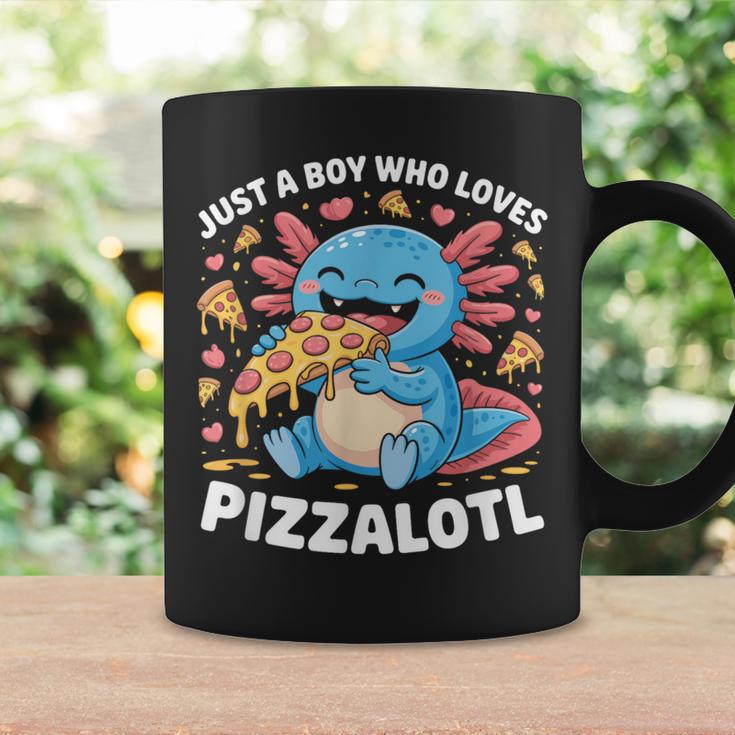 ピザロットルを愛する少年 Axolotl ファーストフード愛好家 コーヒーマグ ギフトのアイデア