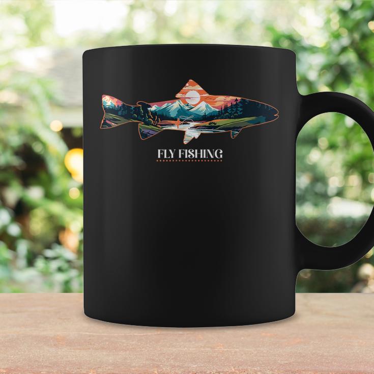 フライフィッシングトラウト コーヒーマグ ギフトのアイデア