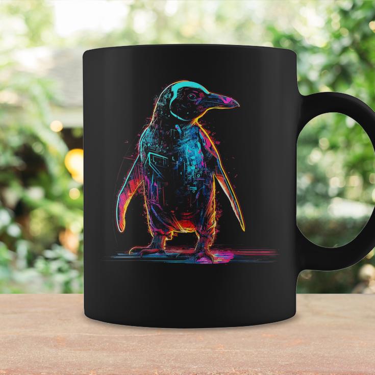 ペンギン ファンタジー アートワーク ロボットアニマルモチーフ ペンギン コーヒーマグ ギフトのアイデア