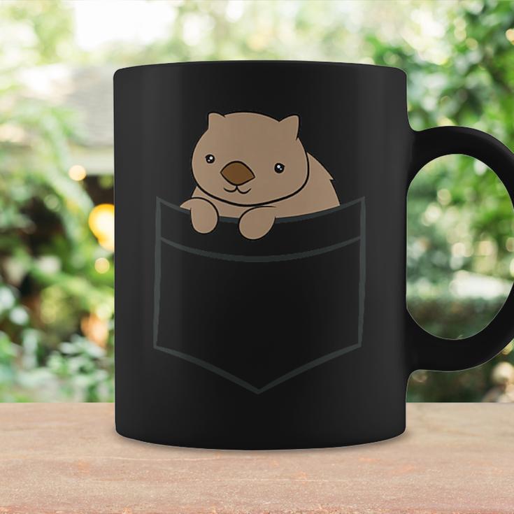 ポケットの赤ちゃんウォンバット かわいいオーストラリアのウォンバット コーヒーマグ ギフトのアイデア
