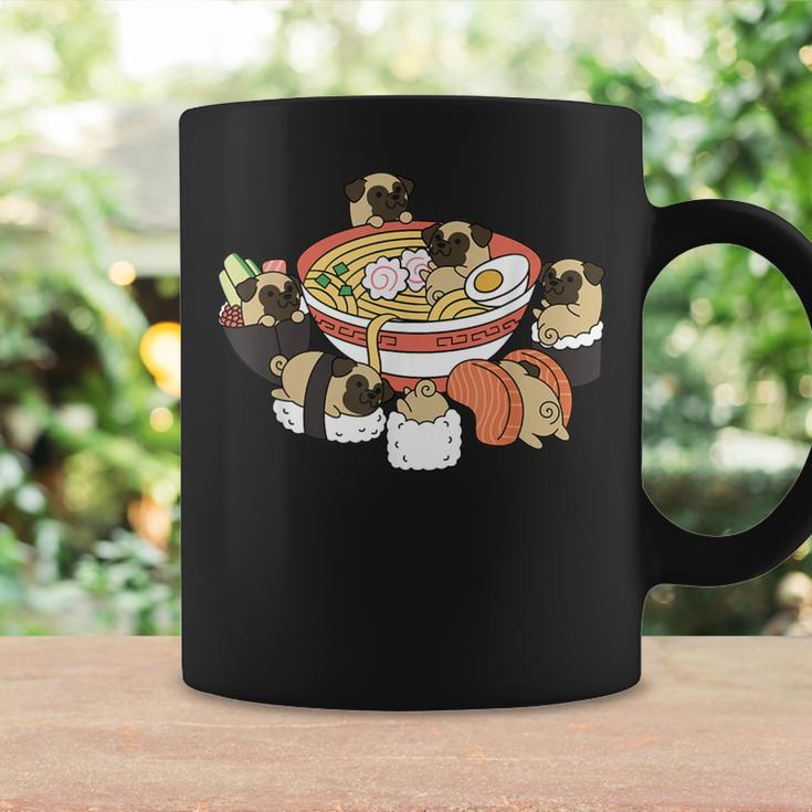 ラーメン寿司パグ犬 コーヒーマグ ギフトのアイデア