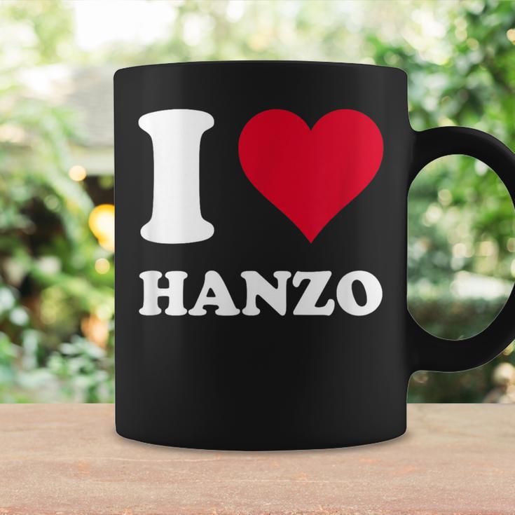 レッドハート I Love Hanzo コーヒーマグ ギフトのアイデア
