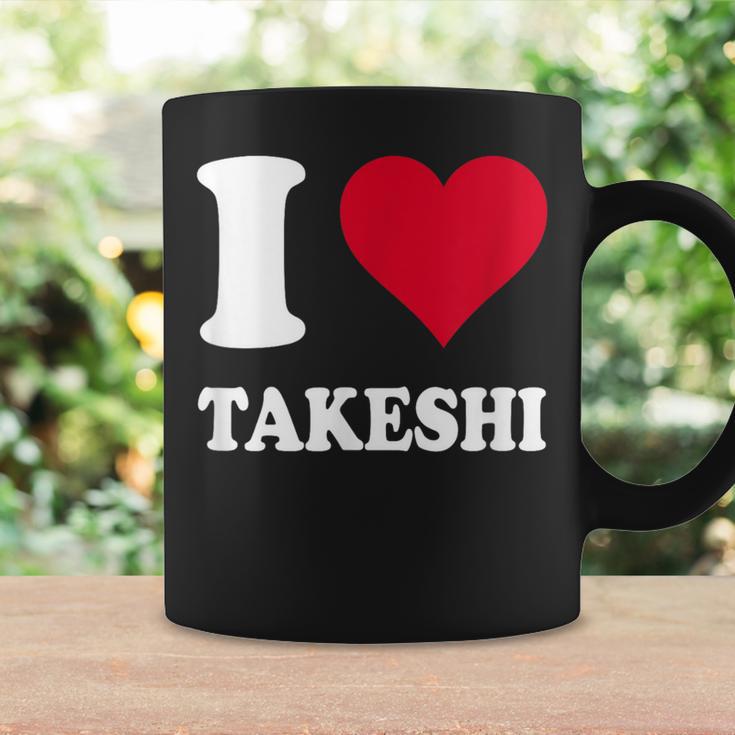 レッドハート I Love Takeshi コーヒーマグ ギフトのアイデア