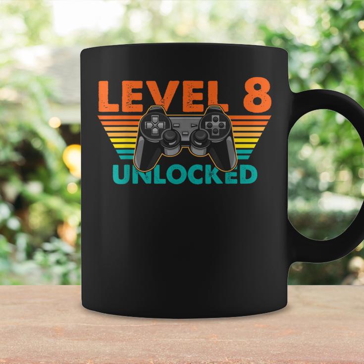 レベル 8 アンロック ゲーマー 誕生日 レトロ コントローラー コーヒーマグ ギフトのアイデア