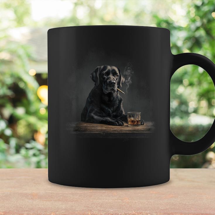ヴィンテージ 喫煙 ラブラドール ファニー 犬 父の日 コーヒーマグ ギフトのアイデア