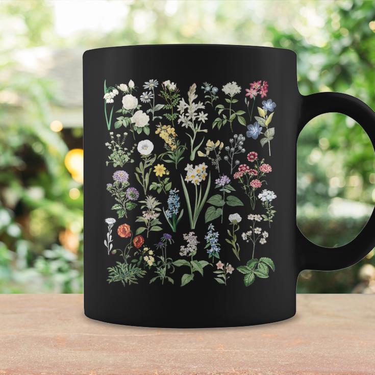 ヴィンテージ 花 ボタニカル イラスト チャート 植物 コーヒーマグ ギフトのアイデア