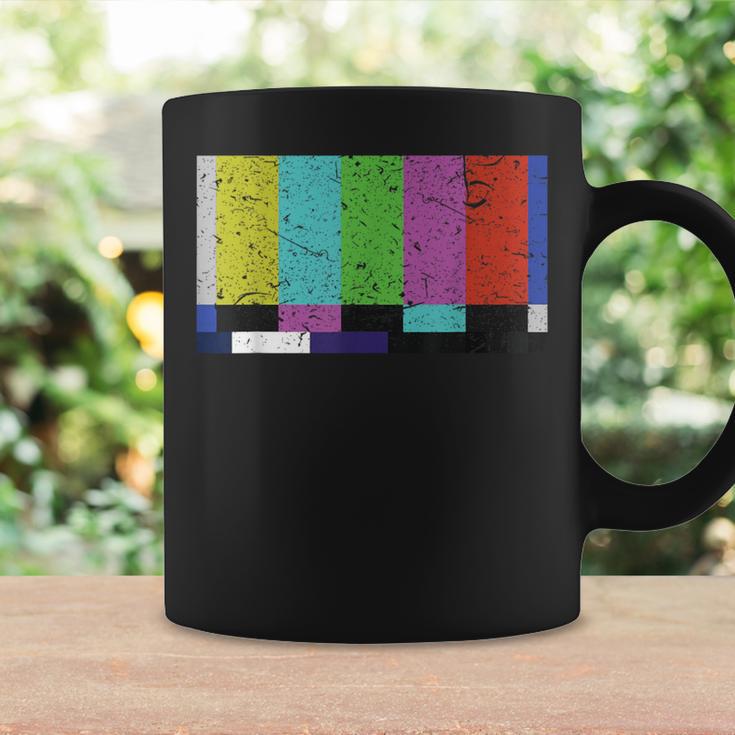 ヴィンテージテレビテストパターンカラーバー グラフィックデザインプレゼント コーヒーマグ ギフトのアイデア