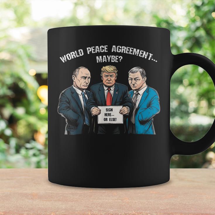 世界平和協定 トランプ プーチン ゼレンスキー ウクライナ ユーモア コーヒーマグ ギフトのアイデア
