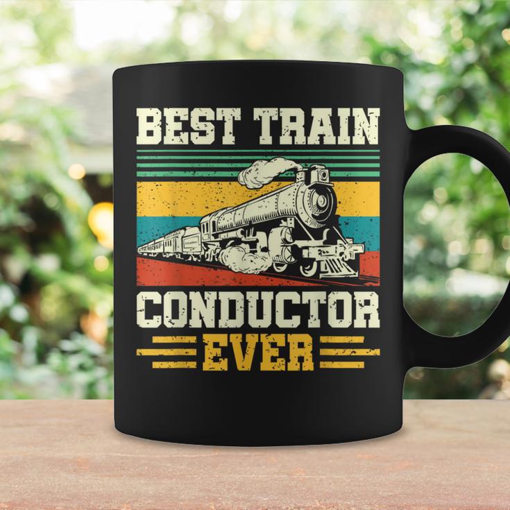 史上最高の電車の車掌 Conductor Railroad コーヒーマグ ギフトのアイデア