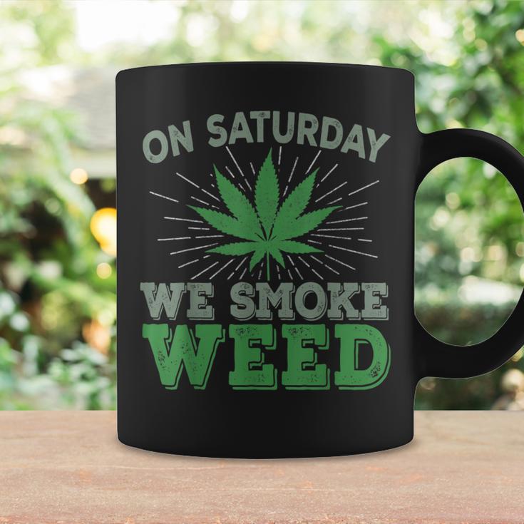 土曜日はwemoke Weeed-鈍いジョイントガンジャディスペンサリーアート コーヒーマグ ギフトのアイデア