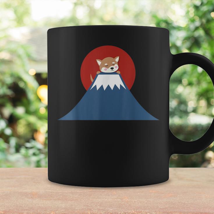 富士山柴犬tシャツ 日本犬ジャパンtシャツ カワイイ コーヒーマグ ギフトのアイデア