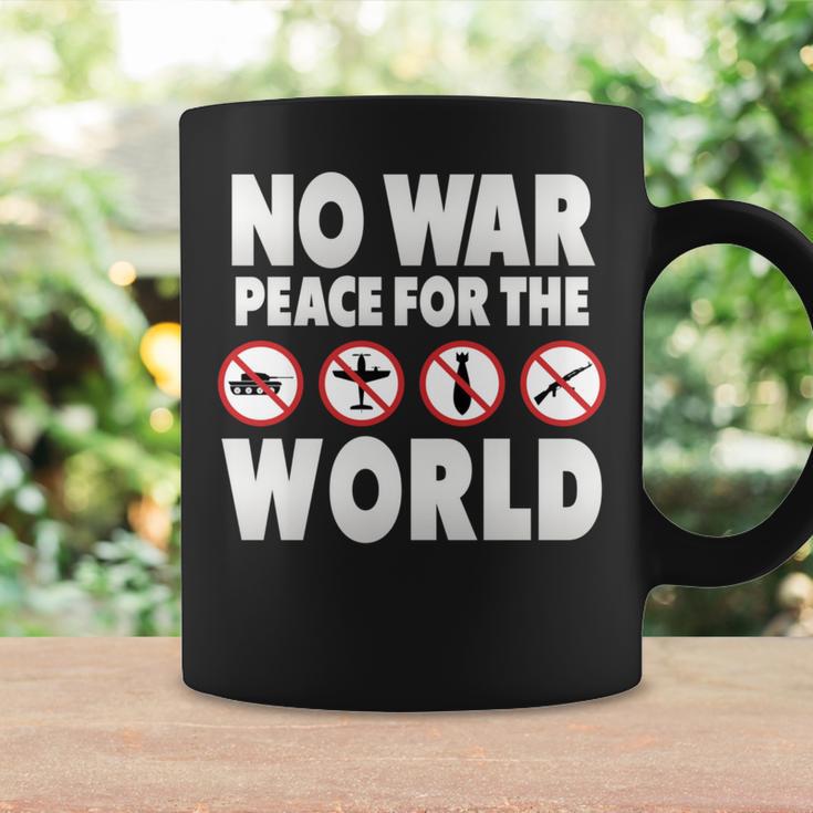 戦争禁止、平和、反戦、戦争禁止 長袖tシャツ コーヒーマグ ギフトのアイデア