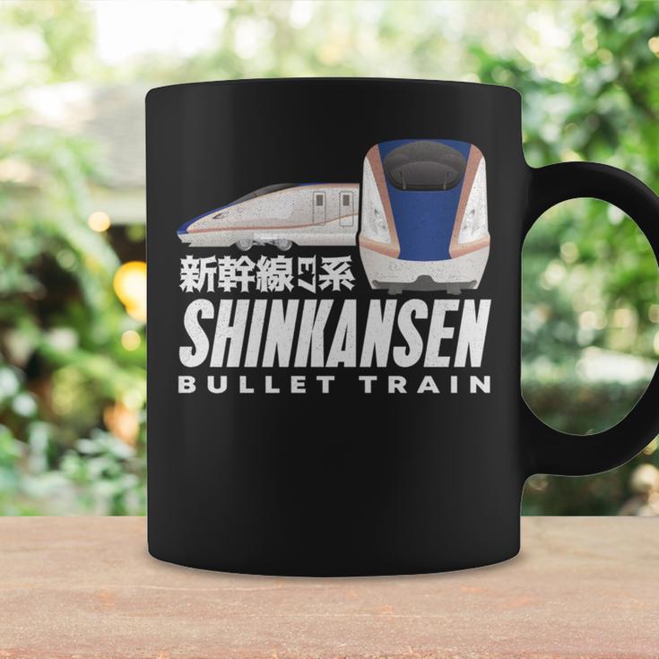 新幹線 新幹線 日本の漢字 鉄道扇子 長袖tシャツ コーヒーマグ ギフトのアイデア
