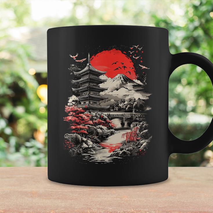 日本塔 富士山 桜 風景 ヴィンテージ コーヒーマグ ギフトのアイデア