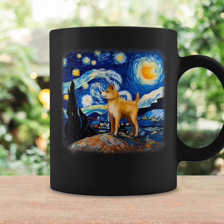 星月夜の犬 ゴッホ 柴犬 コーヒーマグ ギフトのアイデア