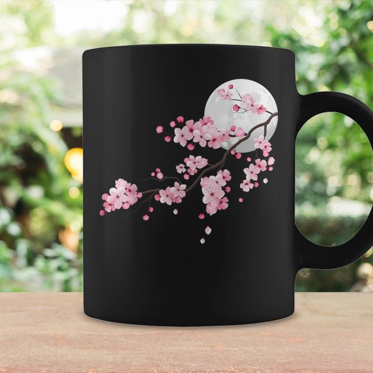 桜の木と月 日本の美しい桜 春 コーヒーマグ ギフトのアイデア