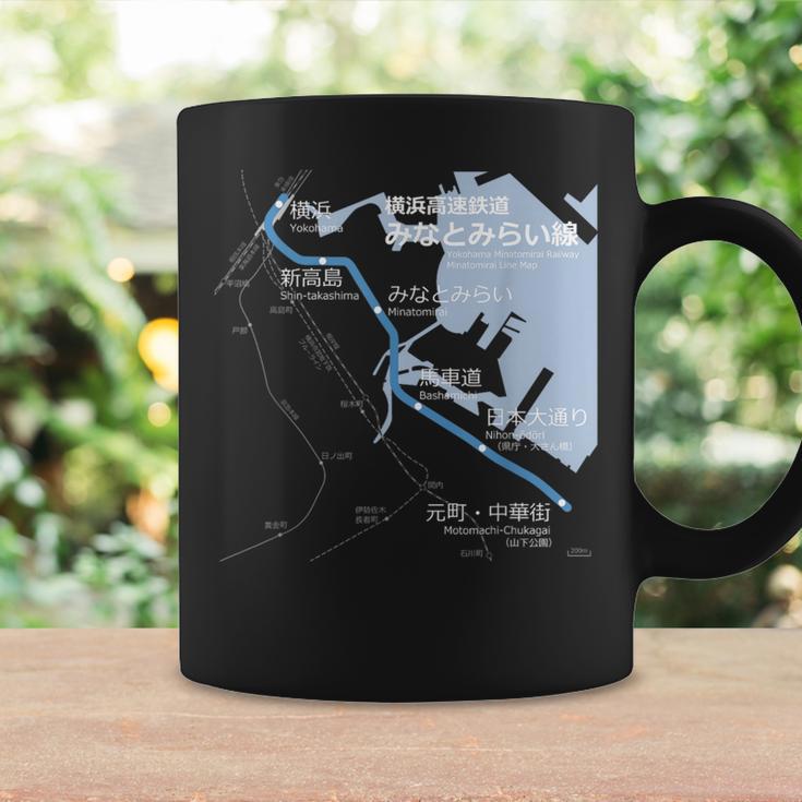 横浜みなとみらい日本鉄道 – お土産ルートマップ コーヒーマグ ギフトのアイデア