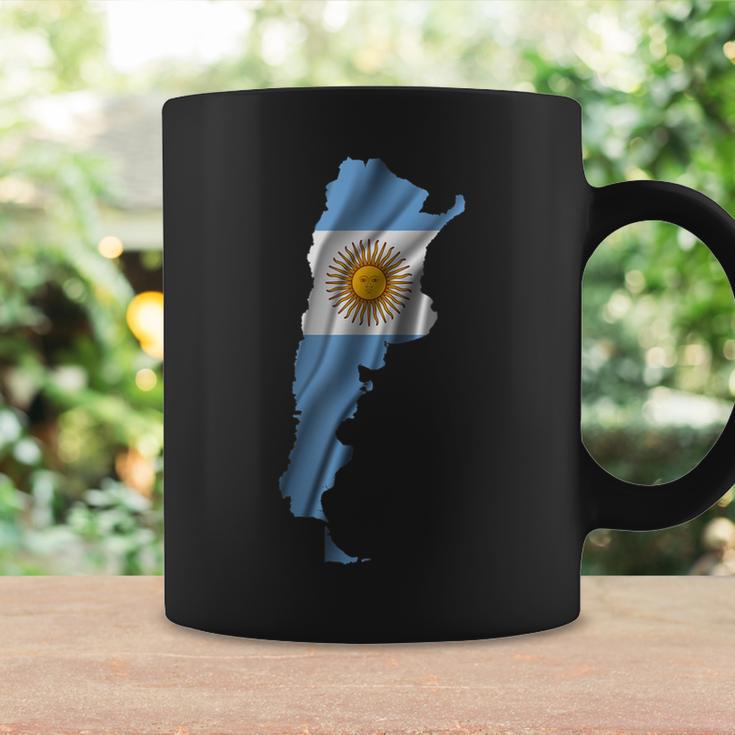 波状 アルゼンチン国旗 アルゼンチン地図 コーヒーマグ ギフトのアイデア