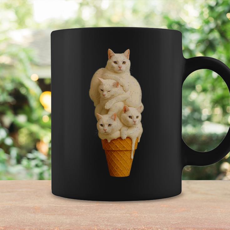 猫 アイスクリーム かわいい ペット 子猫好き 猫 夏 バイブ コーヒーマグ ギフトのアイデア