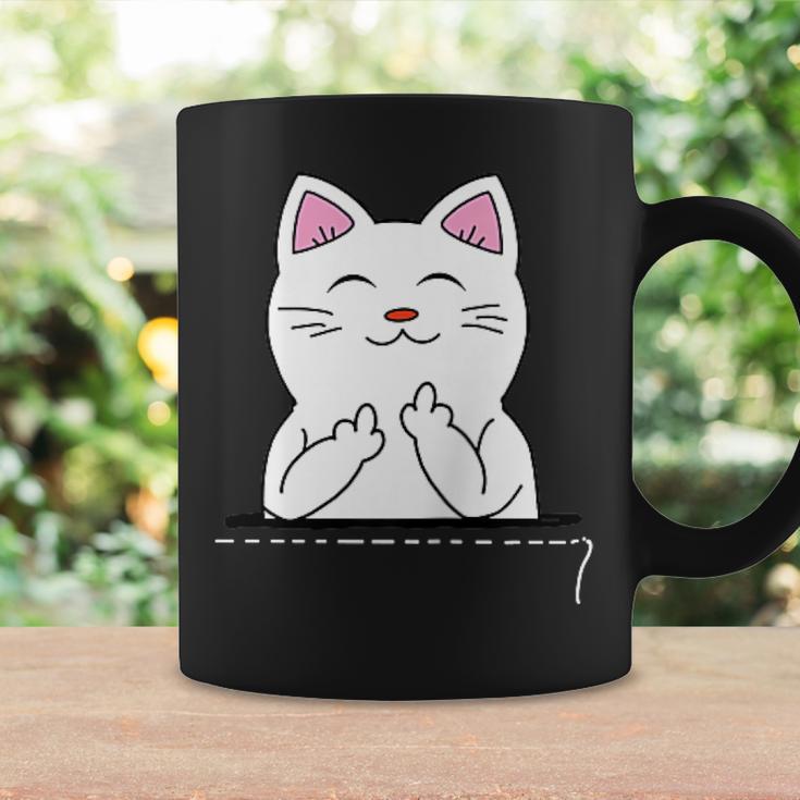 猫 中指 おもしろバッグ コーヒーマグ ギフトのアイデア