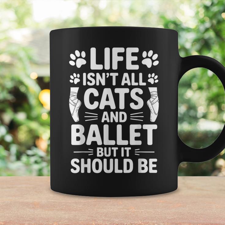 猫とバレエ バレリーナ おもしろバレエ コーヒーマグ ギフトのアイデア