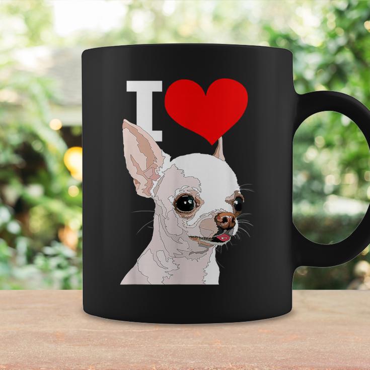 白いチワワ犬が大好き コーヒーマグ ギフトのアイデア