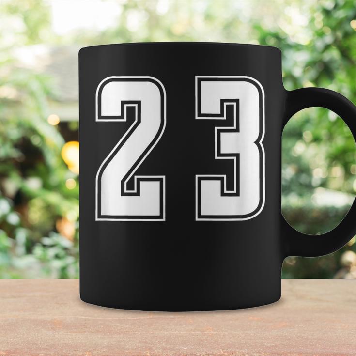 背番号 23 チーム短大スポーツ背番号付きユニフォーム コーヒーマグ ギフトのアイデア