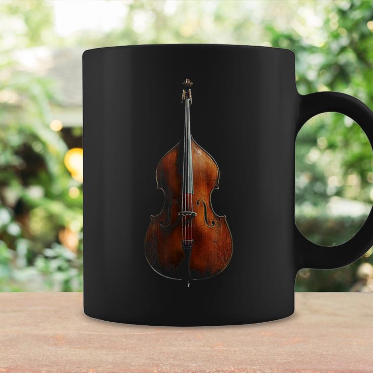 重低音 楽器 モチーフ 作品 コントラバス コーヒーマグ ギフトのアイデア