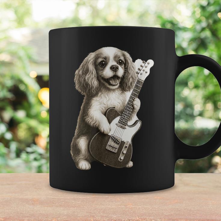 面白いtシャツ キャバリア 犬 ギター イヌ メンズ 犬好き グッズ かわいい おもしろ 面白い 服 ネタ コーヒーマグ ギフトのアイデア