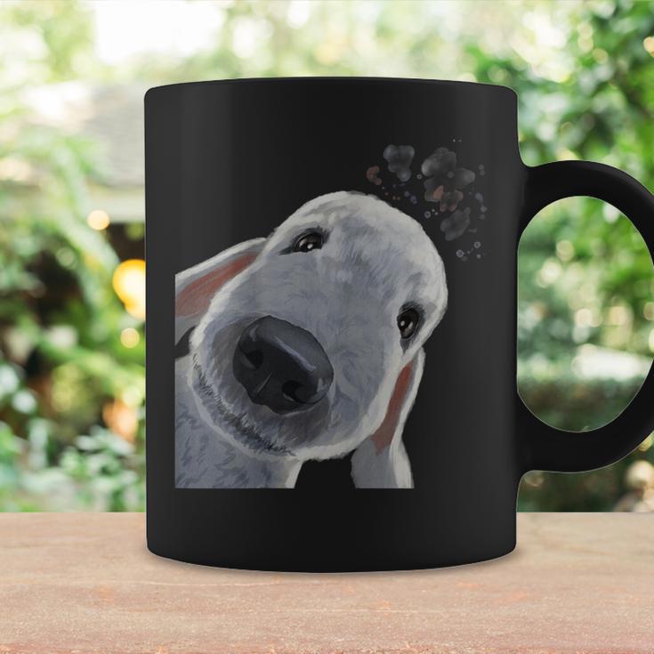 面白い好奇心旺盛な犬のベドリントンテリア コーヒーマグ ギフトのアイデア