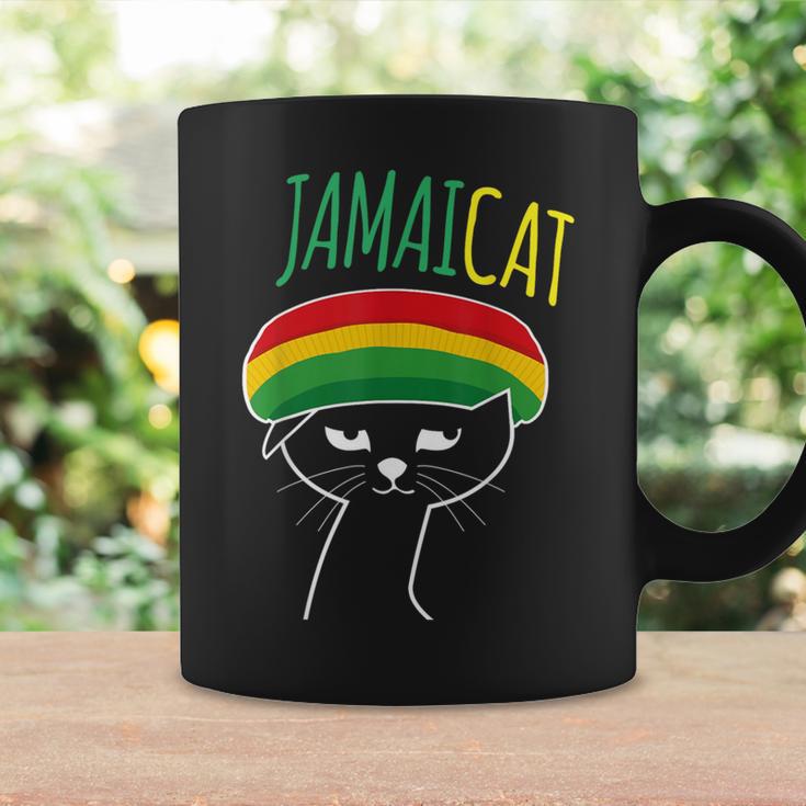 面白い猫 ユーモア ラスタ Jamaicat ジャマイカ 旗 かっこいい 男 猫 コーヒーマグ ギフトのアイデア