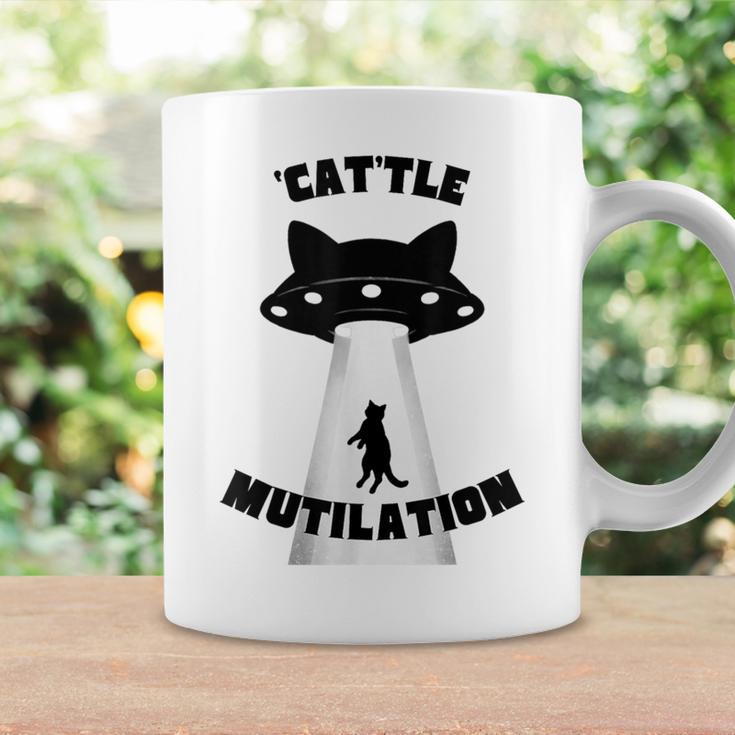 'Cat'tle Mutilation キャットルミューティレーション キャトルミューティレーション 猫 Ufo 宇宙 コーヒーマグ ギフトのアイデア