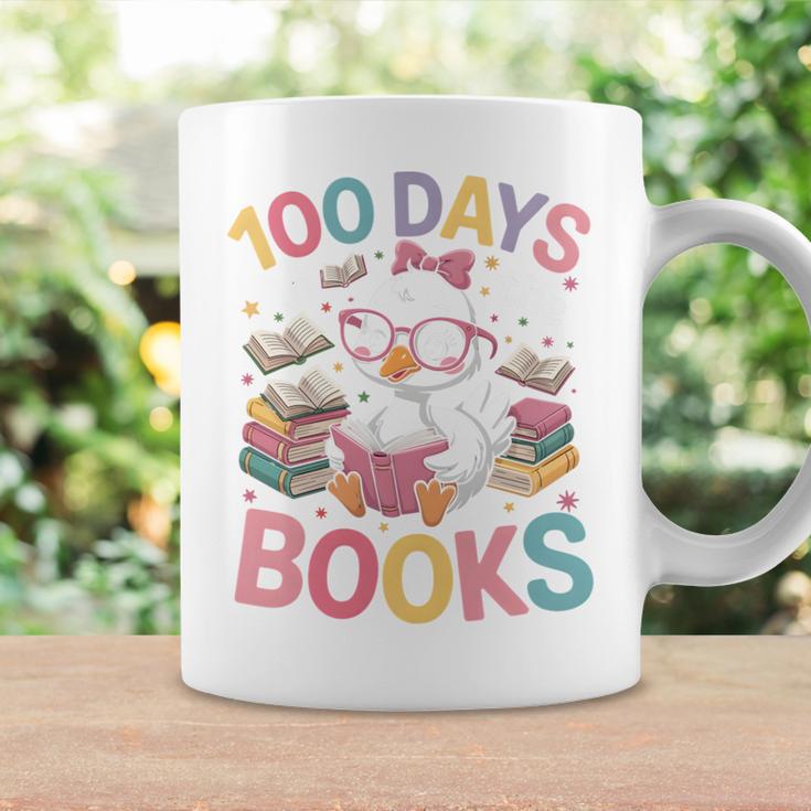 100 Days In The Books Goose Reading 100th Day Of School Graphic Print Coffee Mug Gifts ideas