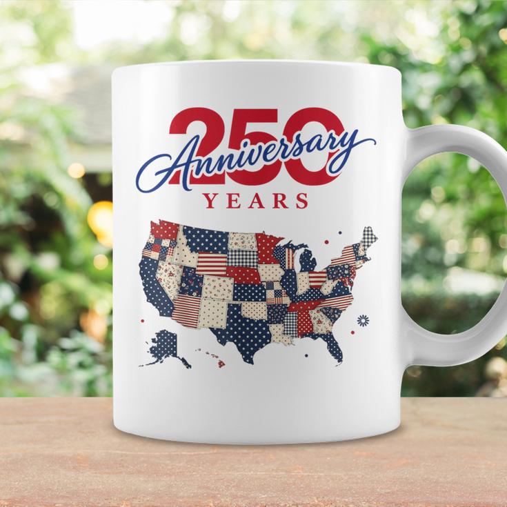 250年の独立記念日 愛国心が強い250周年 アメリカ コーヒーマグ ギフトのアイデア