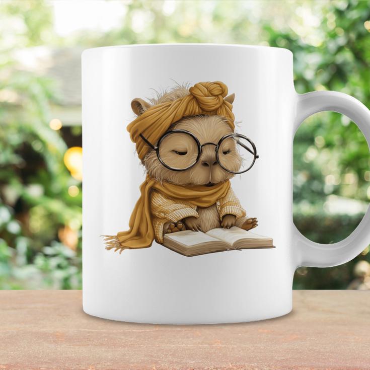 Baby Reptile Small Book Reading Graphic Lizard Round Glasses Graphic Print Coffee Mug Gifts ideas