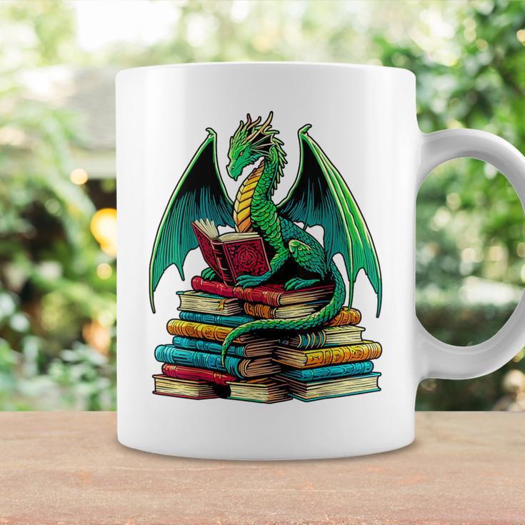 Book Dragon Reading Books Graphic Print Coffee Mug Gifts ideas
